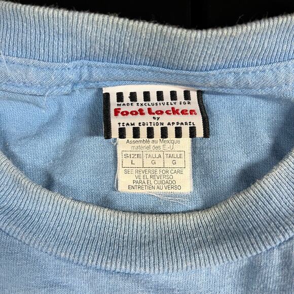 Vintage Foot Locker North Carolina Basketball Tee T Shirt Men’s Sz L Preowned - Picture 4 of 4